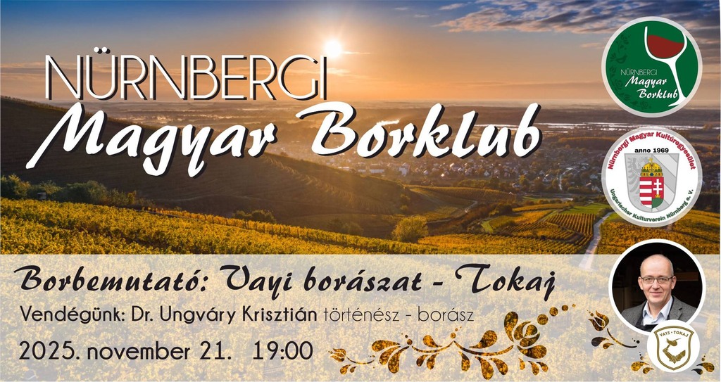 Borkóstoló Nürnbergben Dr. Ungváry Krisztiánnal